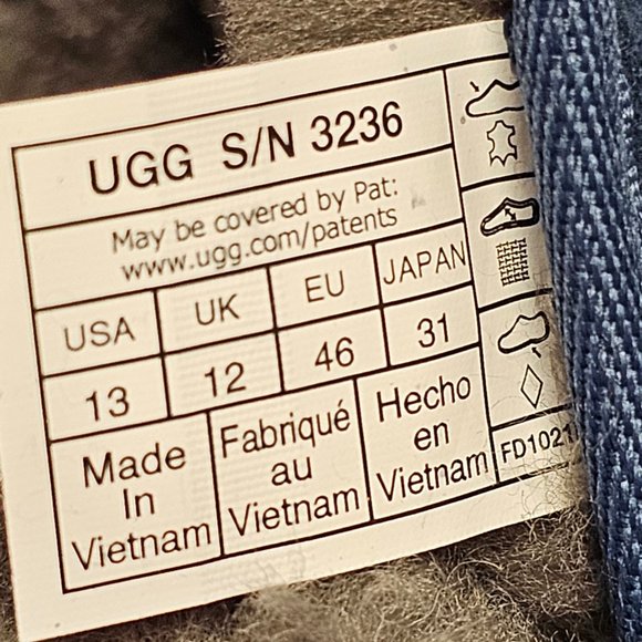 New Mens Ocean Blue Gray UGG  Neumel Classic Boots Shoes Lace Up 3236 13 USA 46 - Picture 7 of 11